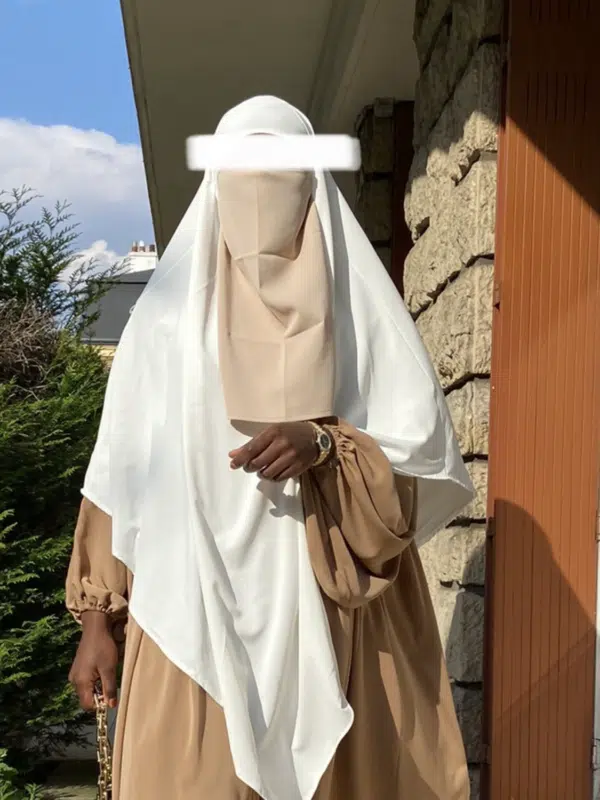 Half-Niqab Soie de Medine Beige