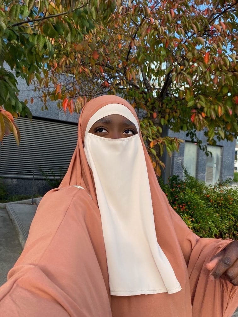 Niqab soie de Medine BEIGE