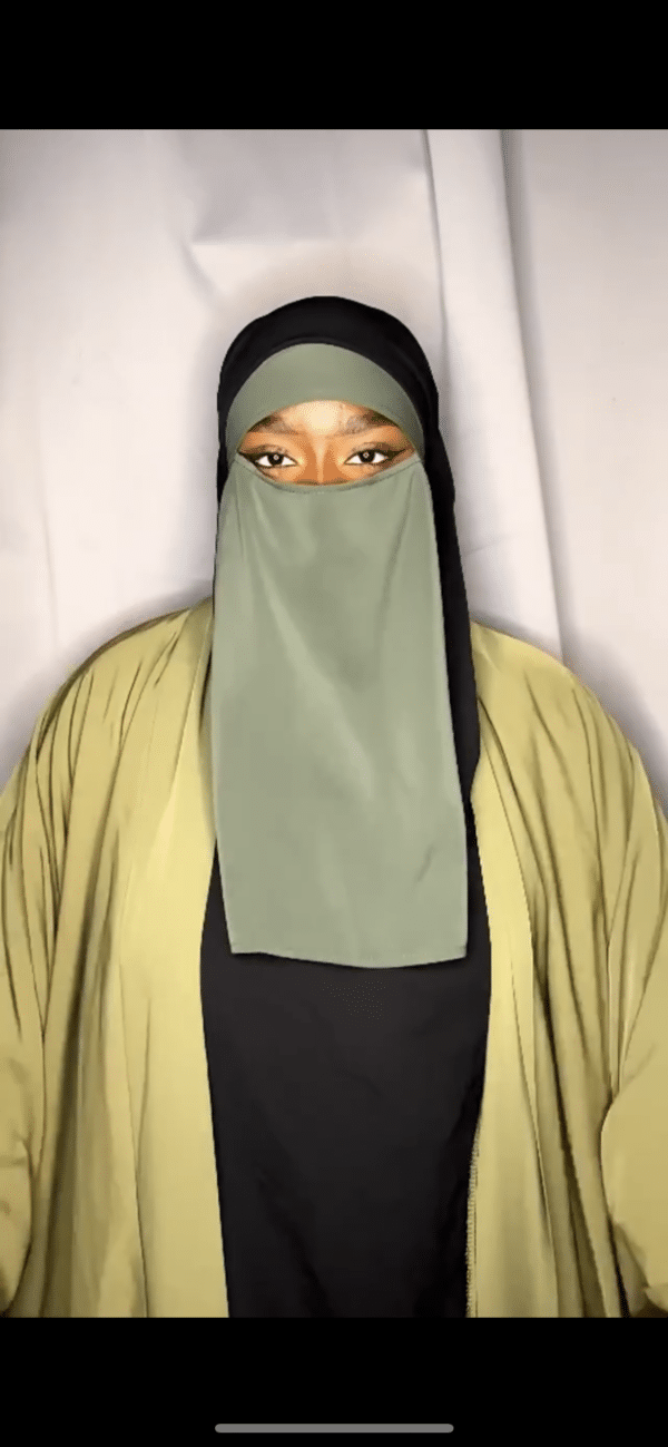 Niqab soie de Medine KAKI