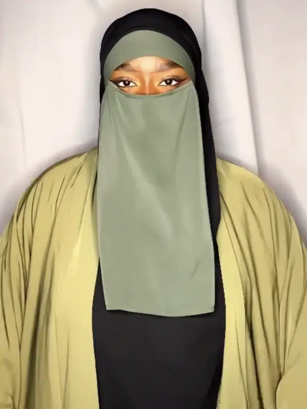 Niqab soie de Medine KAKI