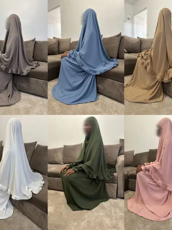 Ensemble Abaya+Khimar Froufrou