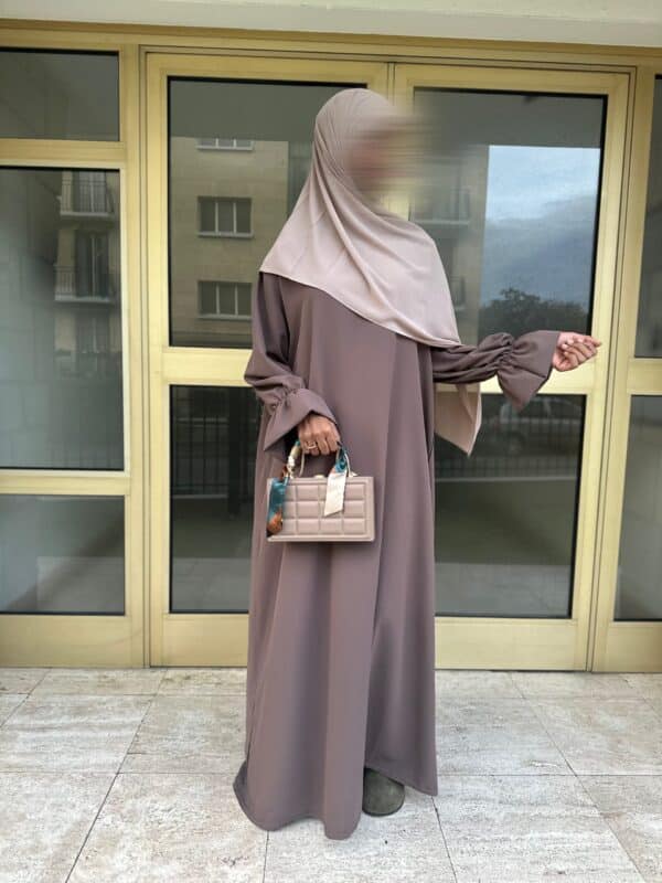 Abaya manches Tulipes soie de medine