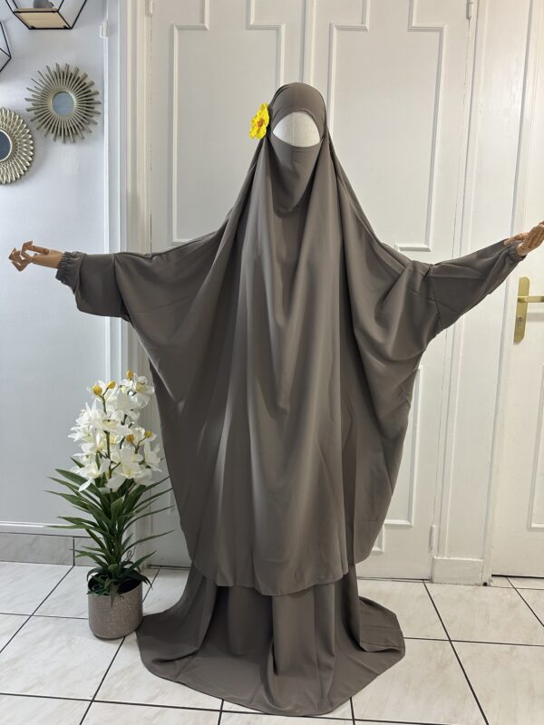 Jilbab soie de medine 2 pièces jupe – Image 25