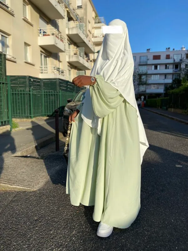 Abaya BAYO soie de medine Manches Bouffantes