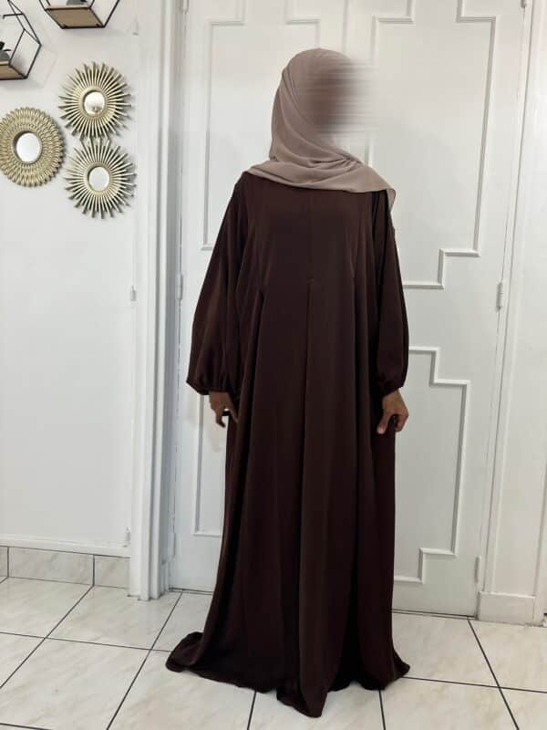 Abaya Assia en soie de medine compatible allaitement – Image 3