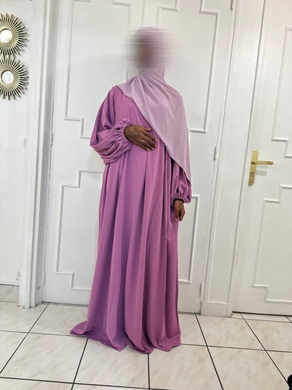 Abaya Assia en soie de medine compatible allaitement – Image 2