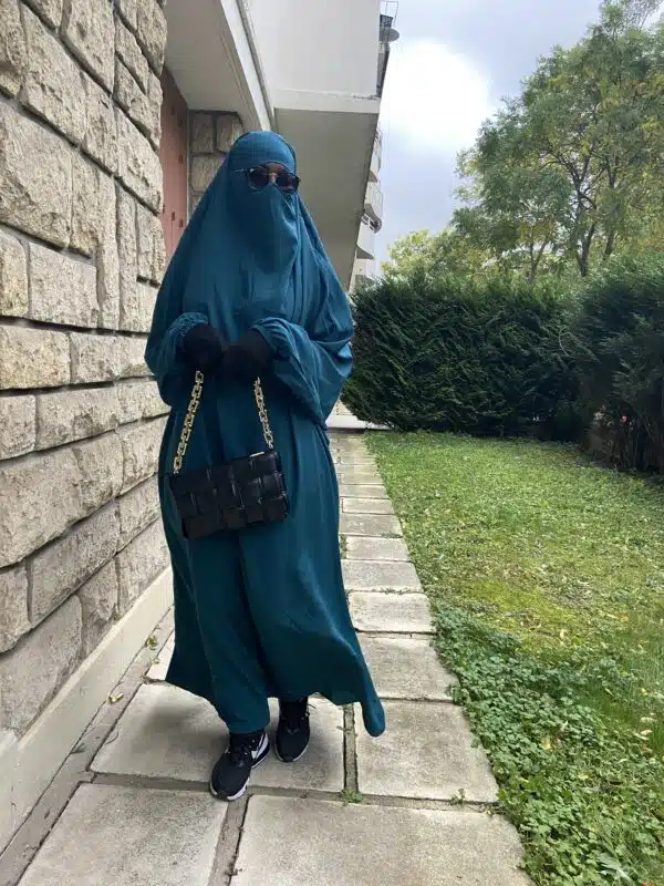 Jilbab 1 pièce manches élastique