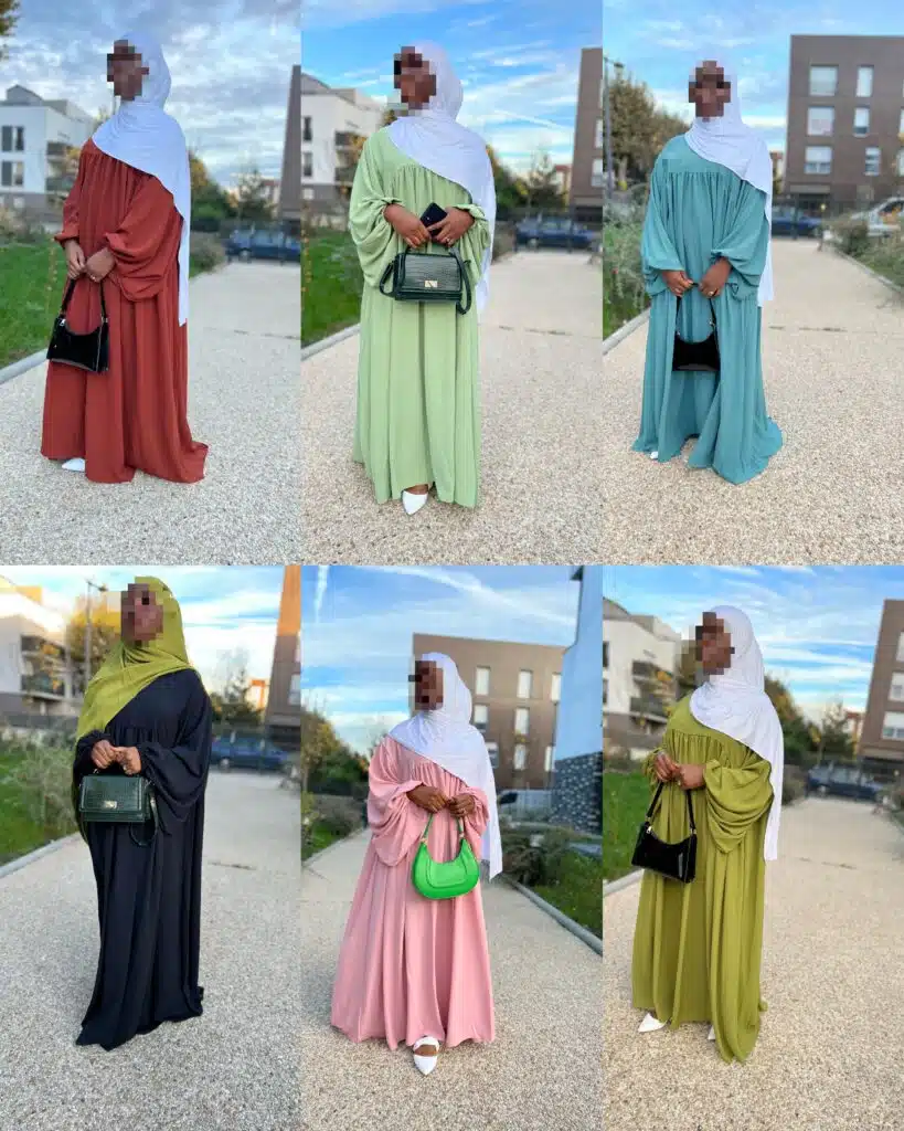 Abaya jazz manches bouffantes