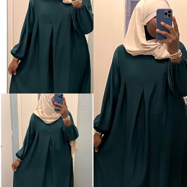 Abaya Assia en soie de medine compatible allaitement – Image 7