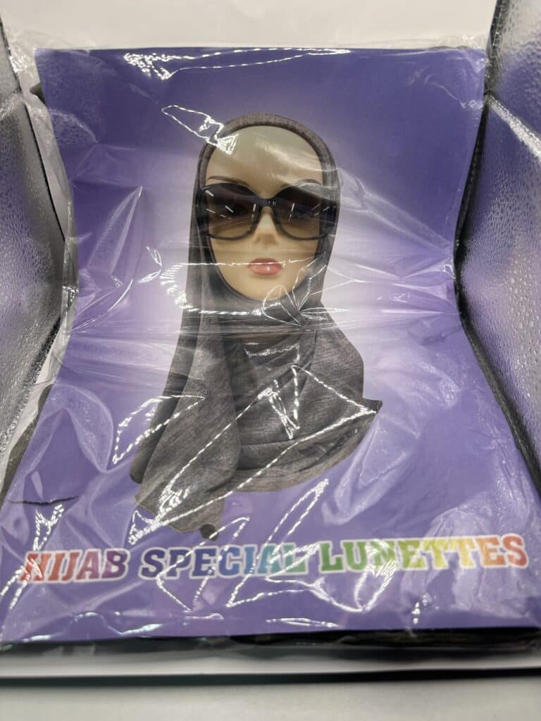 hijab spécial lunette, couleur noir