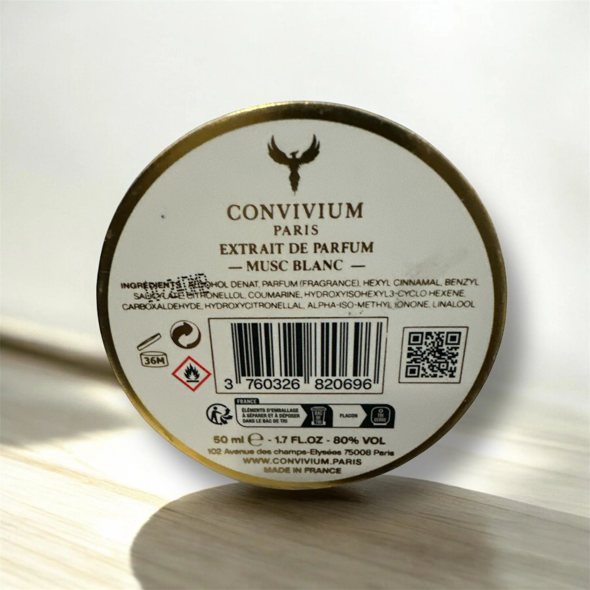 Eau de parfum Musc Blanc Collection Privée Convivium – Image 2