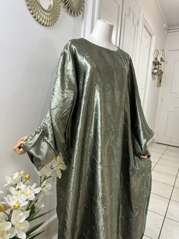 Abaya Satin froissé – Image 5