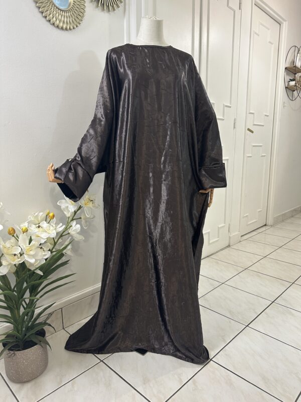 Abaya Satin froissé – Image 2