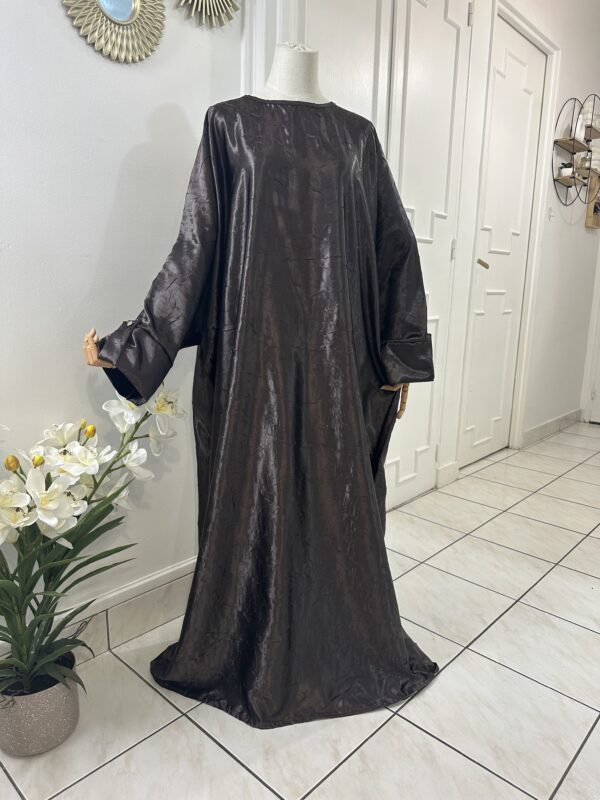 Abaya Satin froissé – Image 3