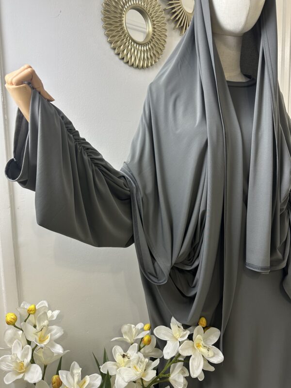 Ensemble jersey Abaya+hijab – Image 4