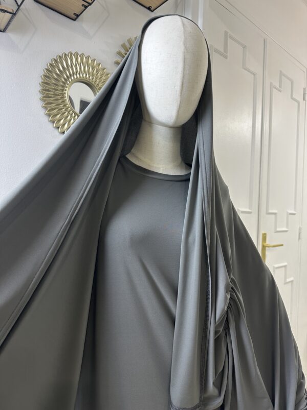 Ensemble jersey Abaya+hijab – Image 5