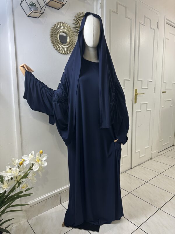 Ensemble jersey Abaya+hijab – Image 8