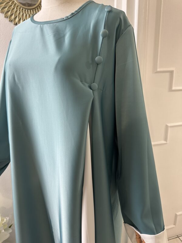 Abaya Bicolore Satiné – Image 10