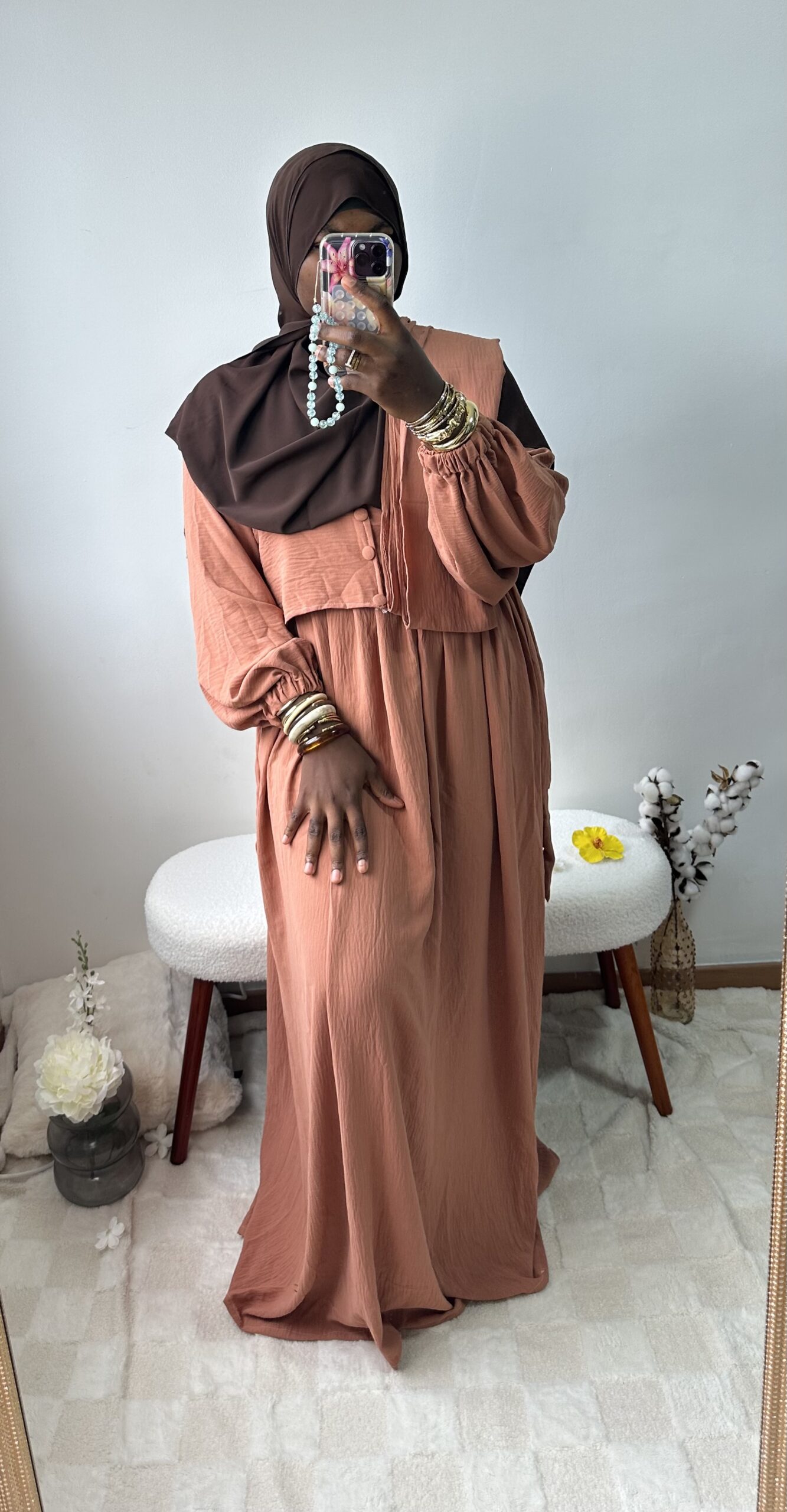Abaya jazz manches ballon – Image 8