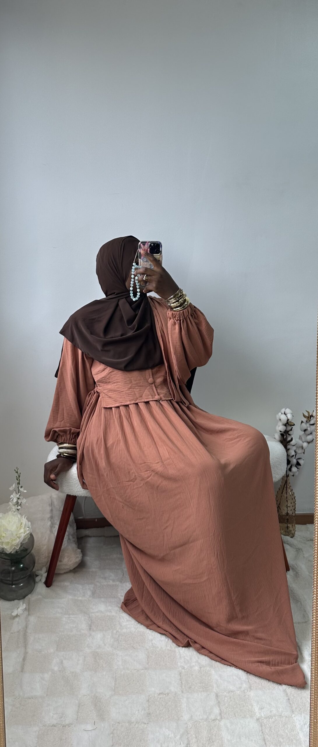Abaya jazz manches ballon – Image 6