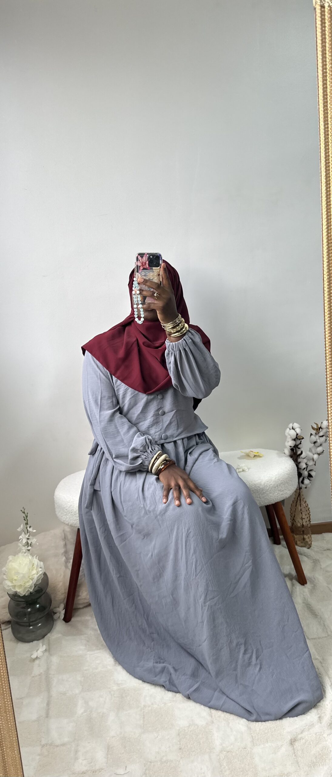 Abaya jazz manches ballon – Image 5