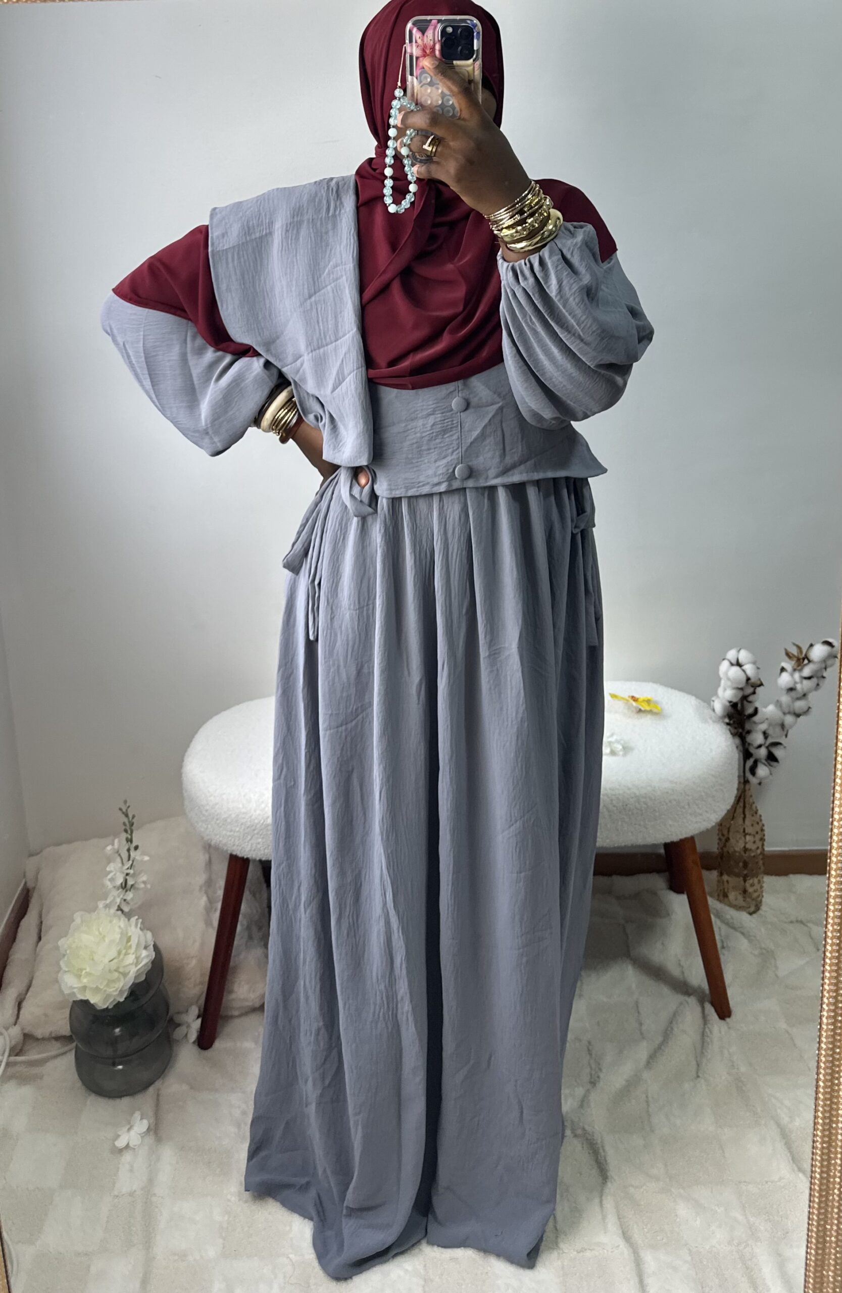 Abaya jazz manches ballon