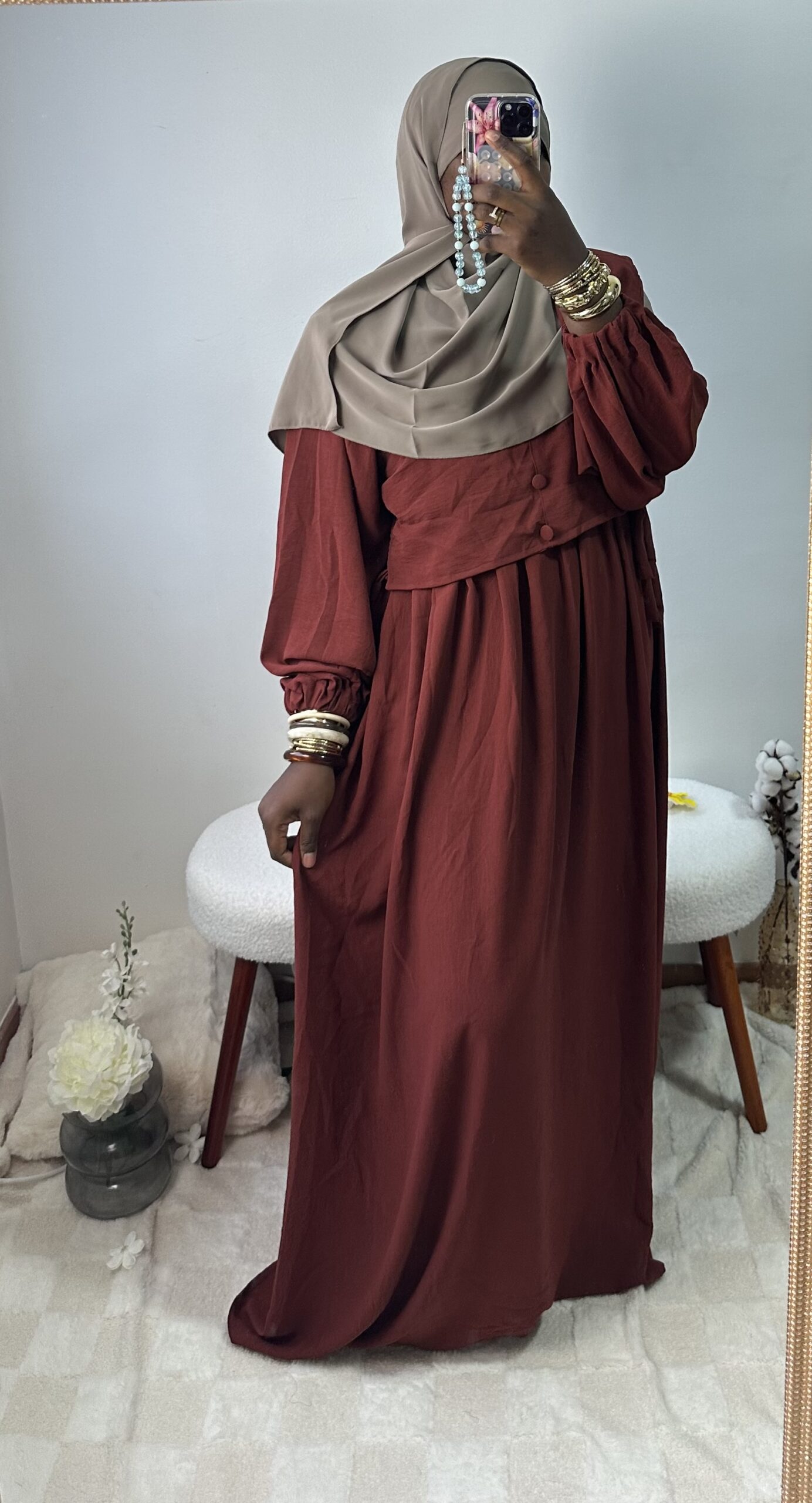 Abaya jazz manches ballon – Image 10
