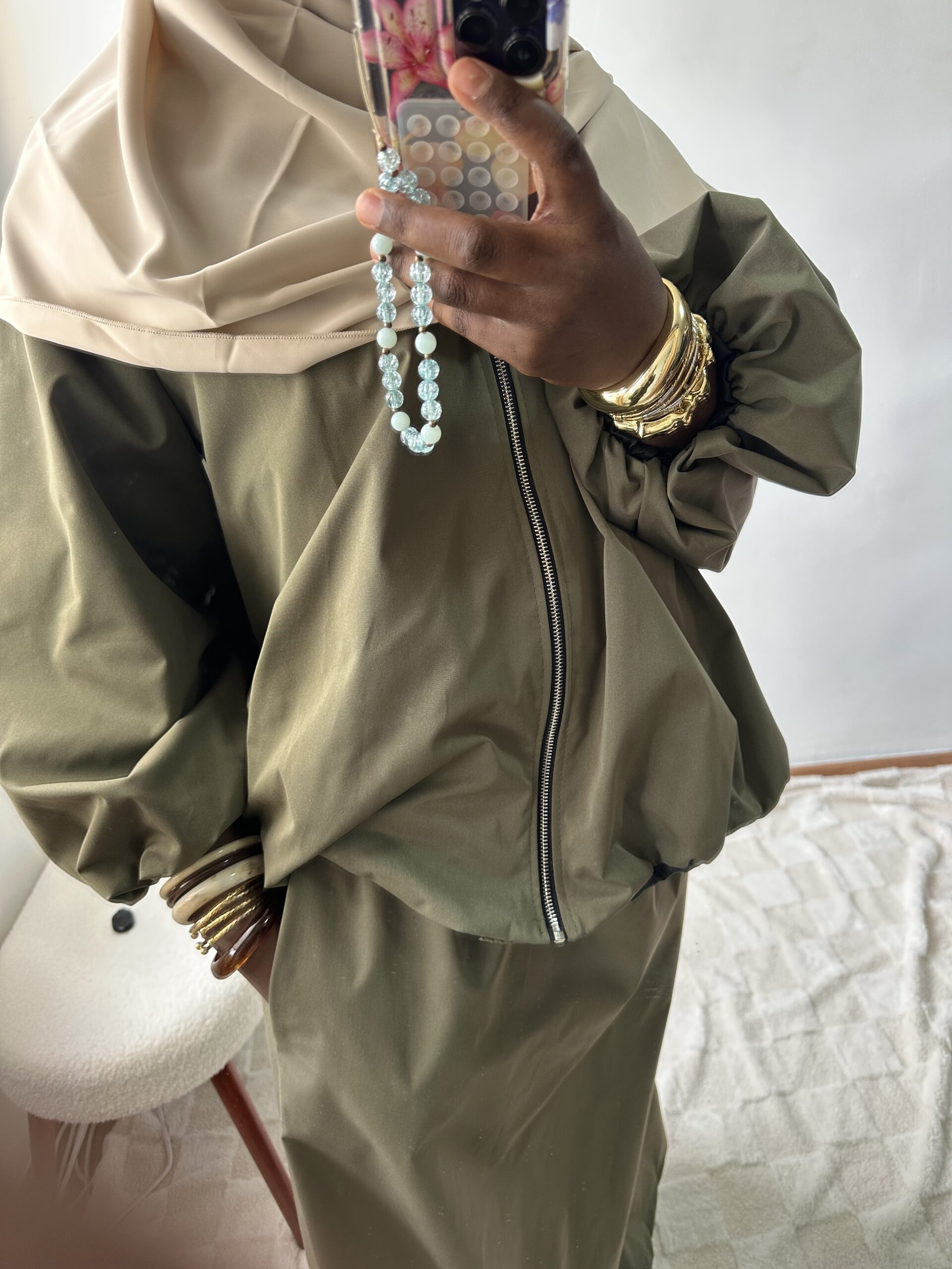 Ensemble 2 pièces tissu trench – Image 9