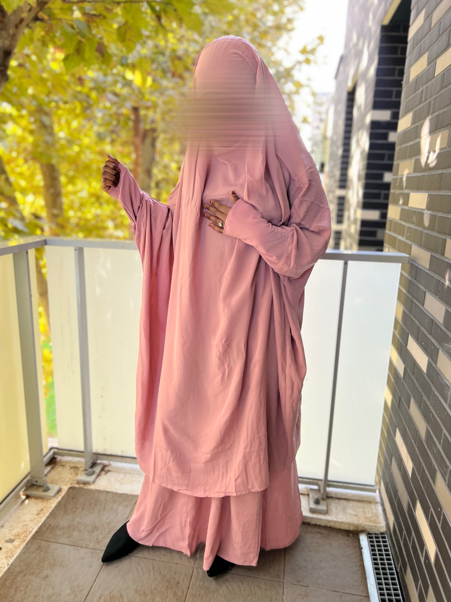 Jilbab 2 pièces jupe ( Lycra et élastique) – Image 12