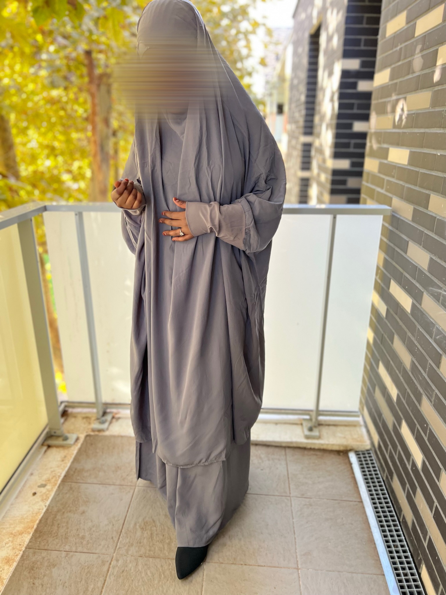 Jilbab 2 pièces jupe ( Lycra et élastique) – Image 11