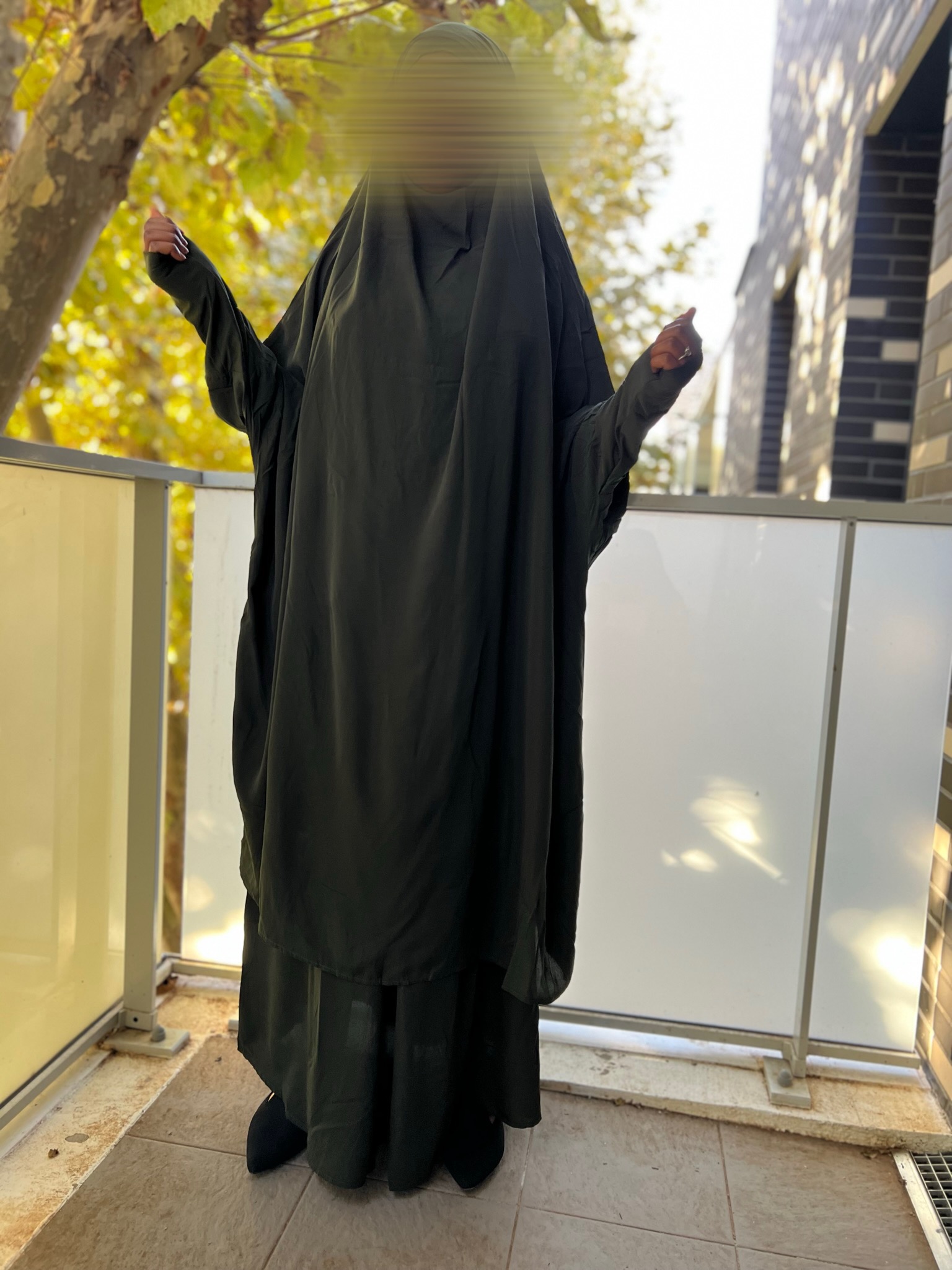 Jilbab 2 pièces jupe ( Lycra et élastique) – Image 10