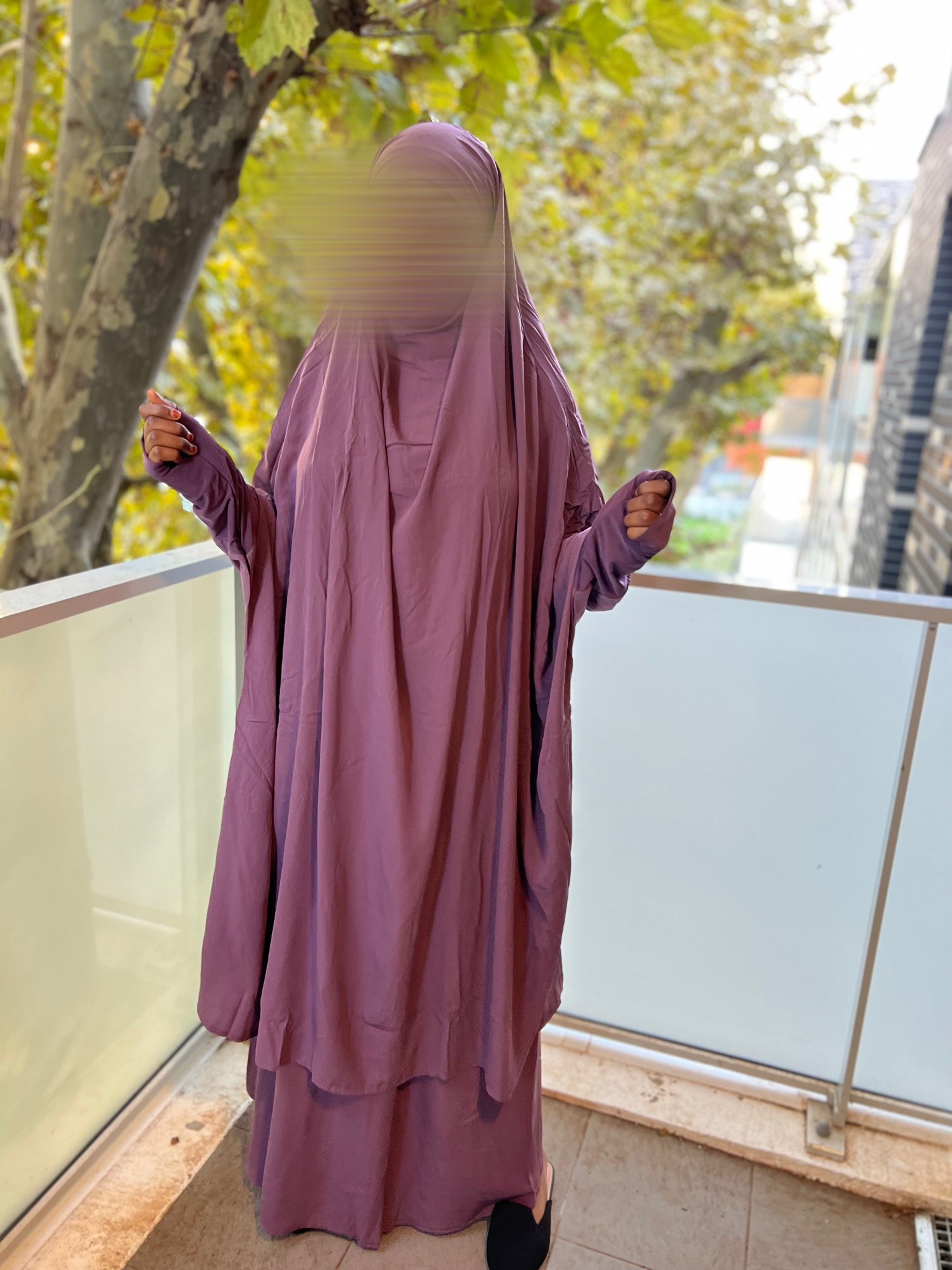 Jilbab 2 pièces jupe ( Lycra et élastique) – Image 8