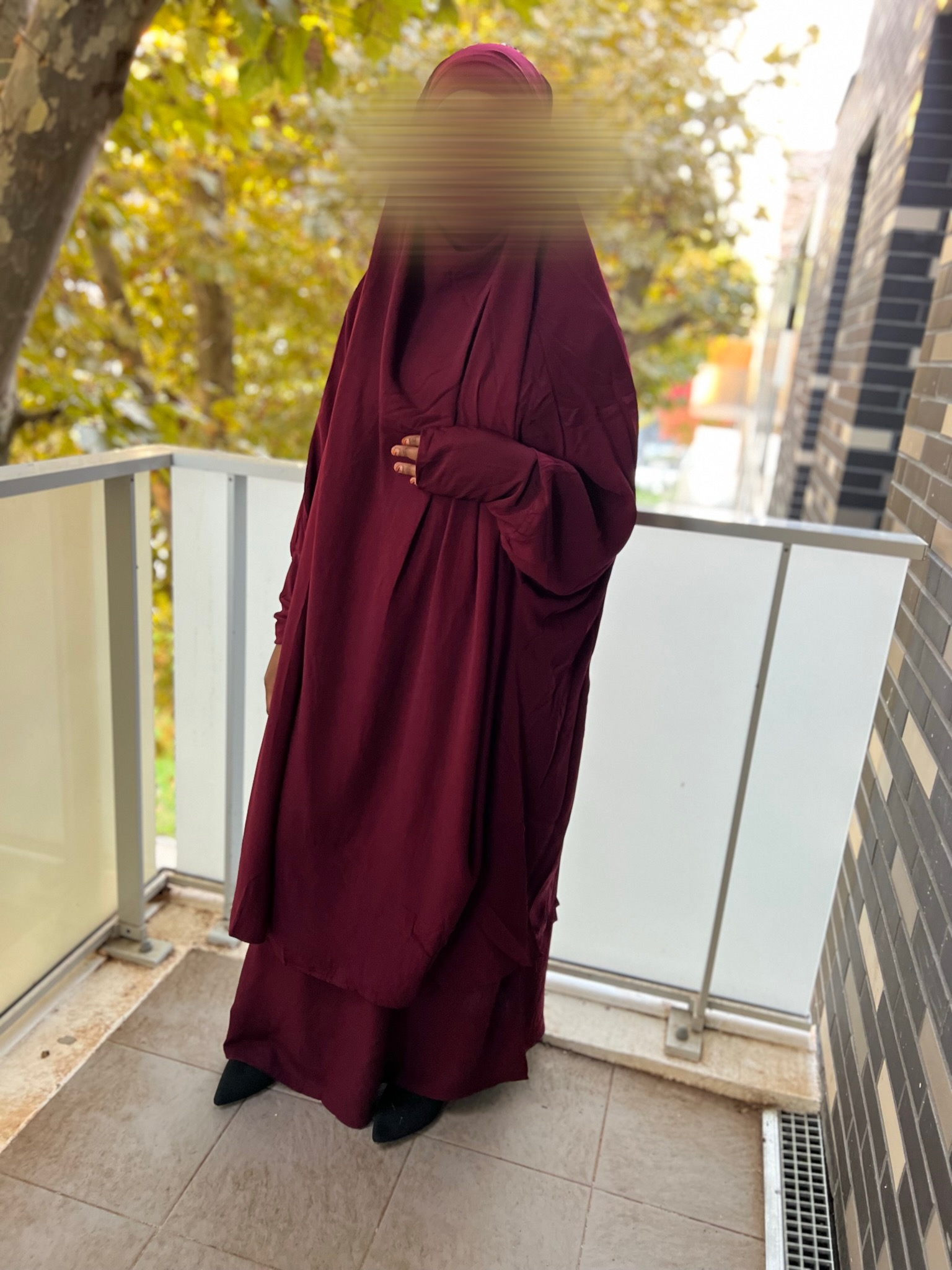 Jilbab 2 pièces jupe ( Lycra et élastique) – Image 7