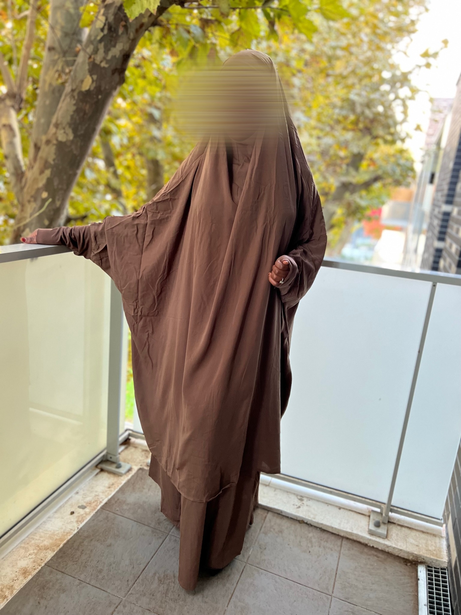 Jilbab 2 pièces jupe ( Lycra et élastique) – Image 5