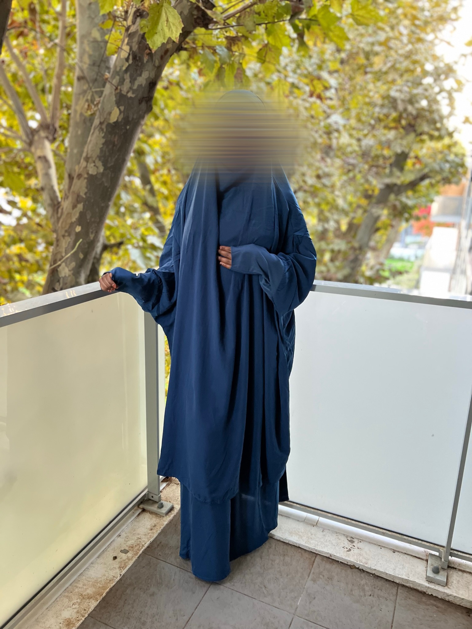 Jilbab 2 pièces jupe ( Lycra et élastique) – Image 4