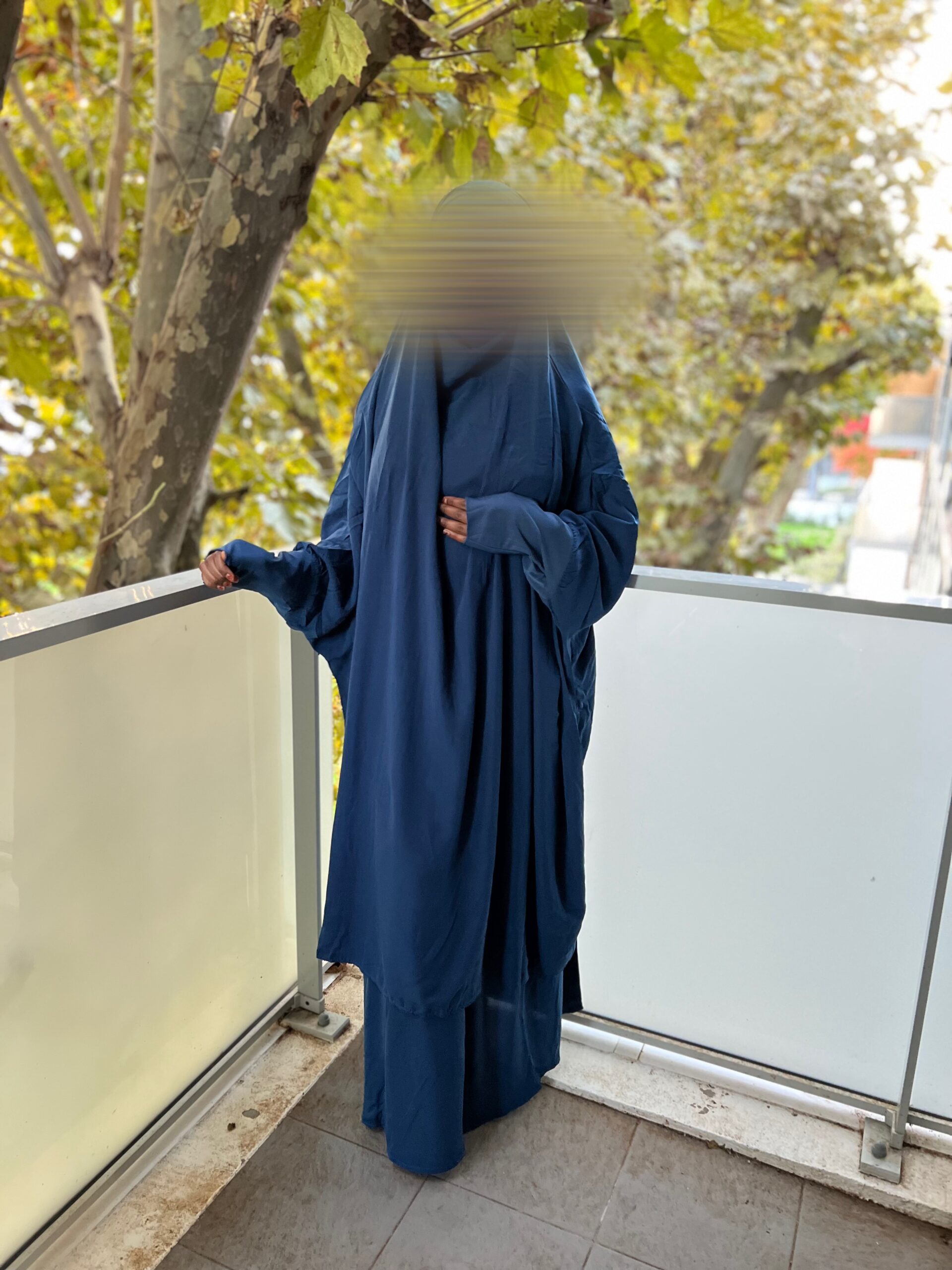 Jilbab 2 pièces jupe ( Lycra et élastique) – Image 2