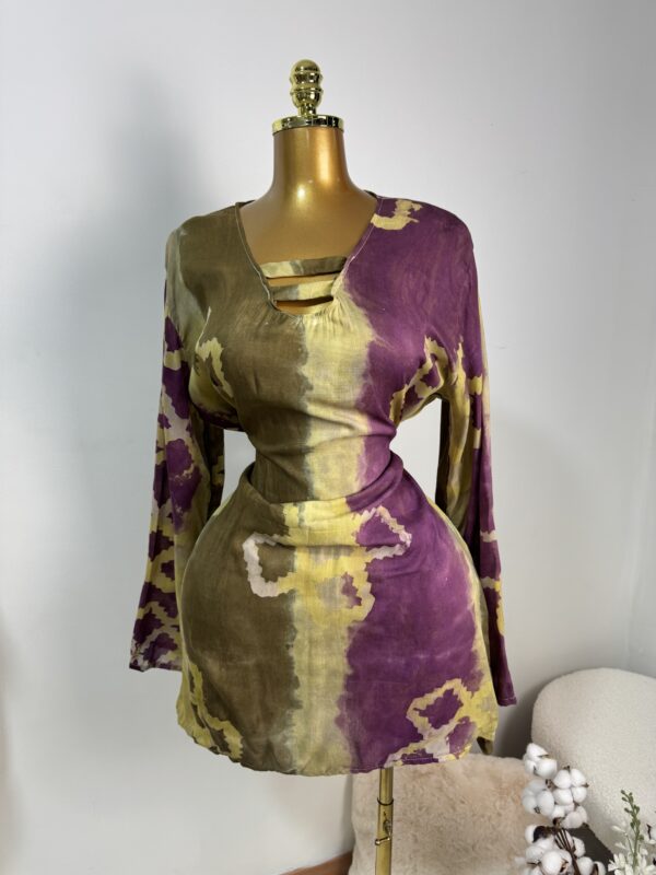 Robe courte manches évasées