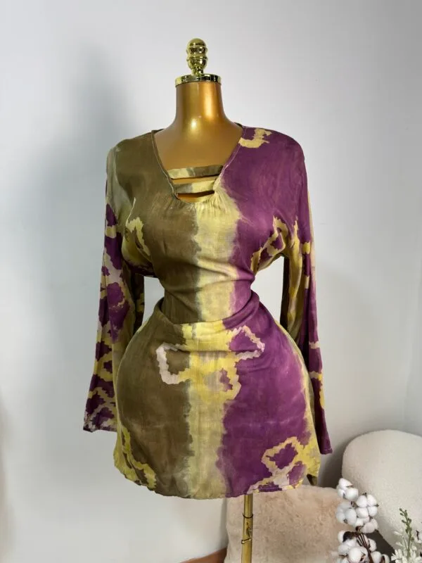 Robe courte manches évasées