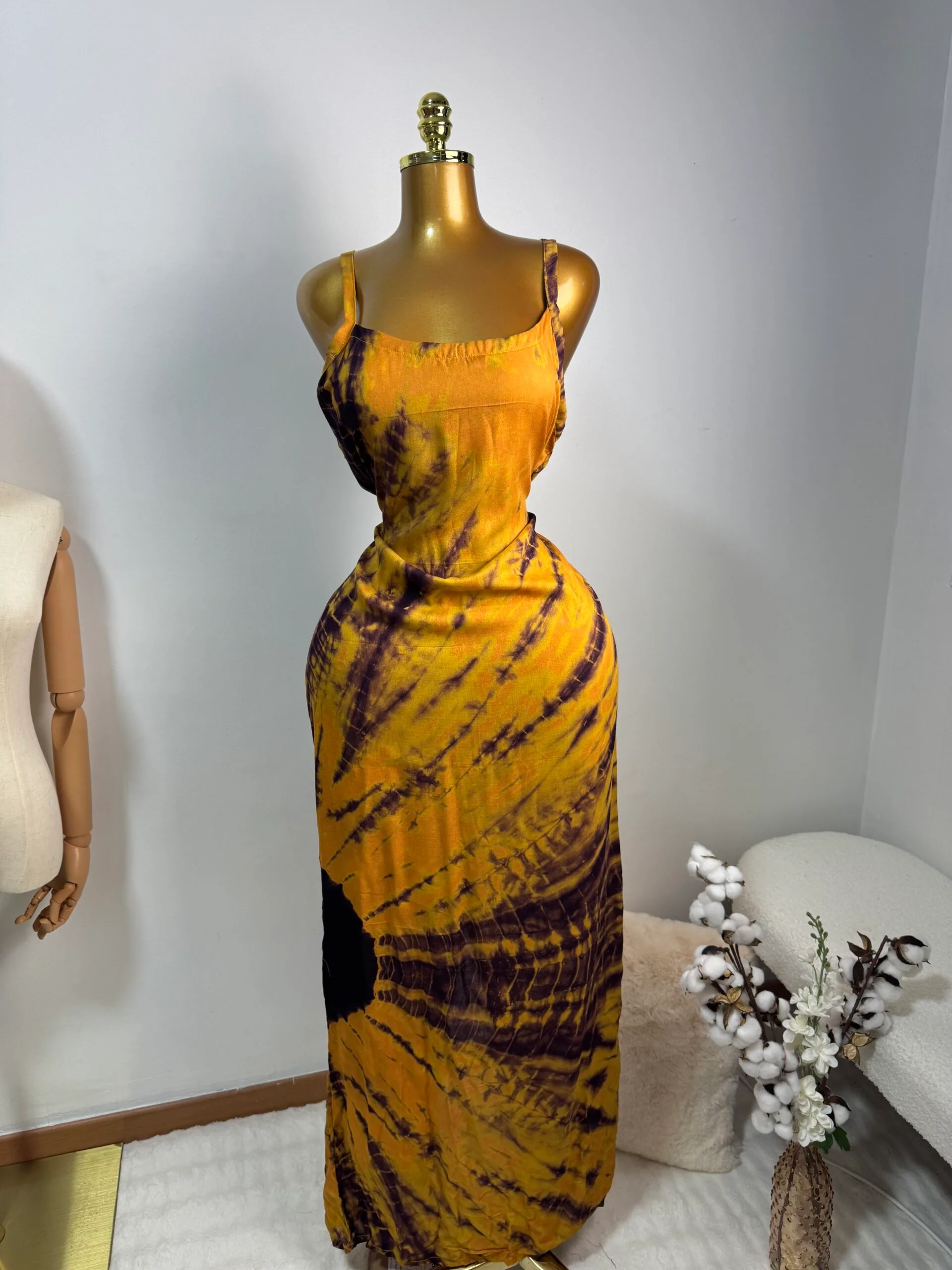 Robe longue fendue derrière – Image 3
