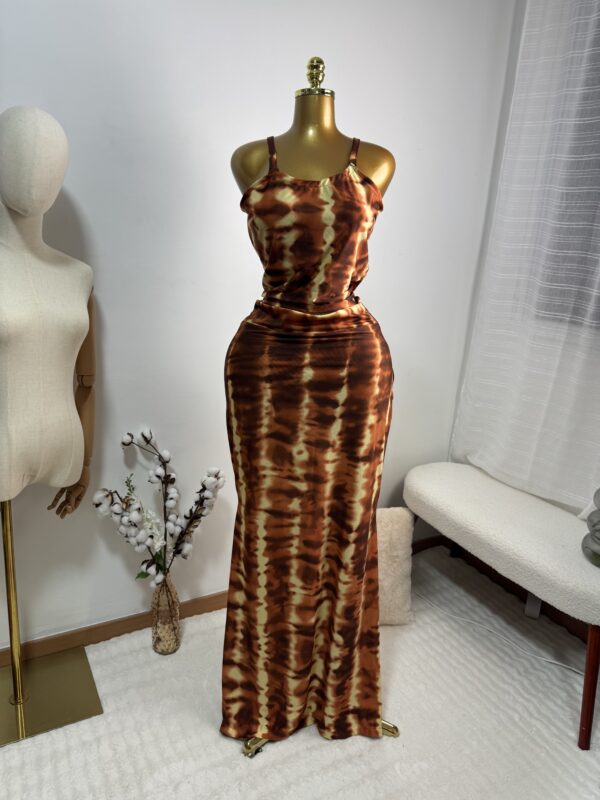 Ensemble 2 pièces jupe longue avec son haut