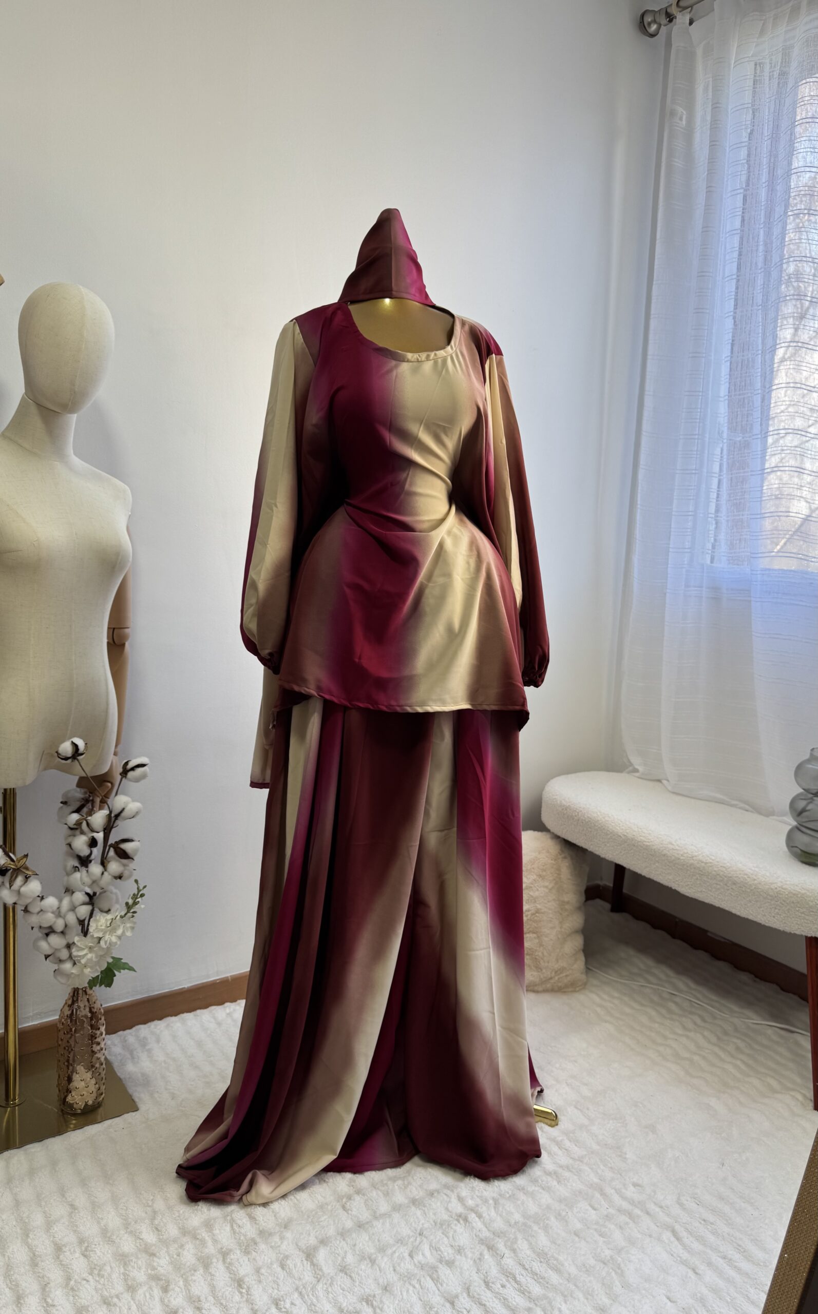 Ensemble tunique & jupe longue dégradé – Image 10