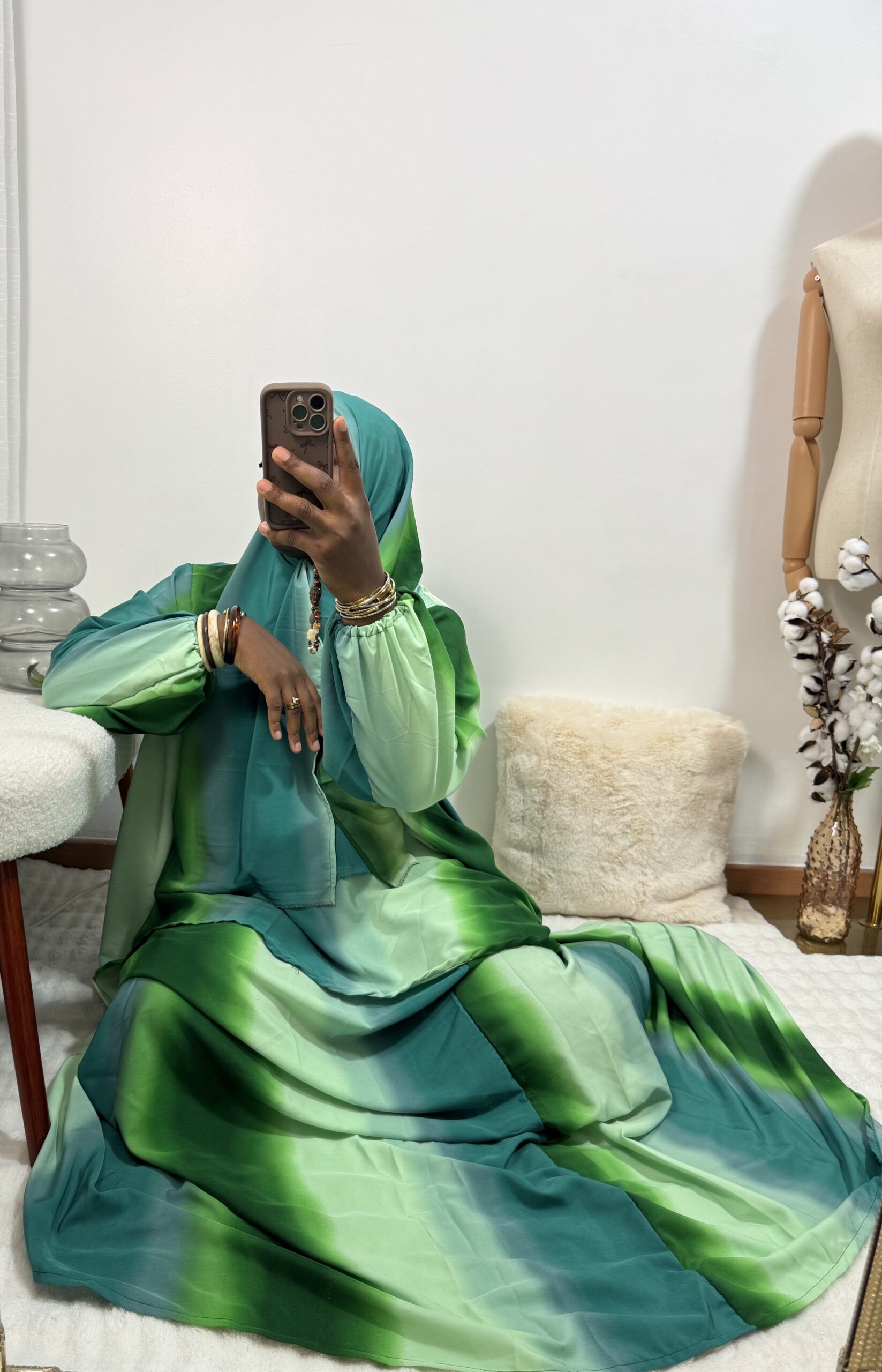 Ensemble tunique & jupe longue dégradé – Image 5